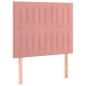 Preview: Boxspringbett mit Matratze Rosa 90x200 cm Samt