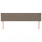 Preview: Kopfteile 2 Stk. Taupe 100x5x78/88 cm Stoff