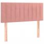 Preview: Boxspringbett mit Matratze Rosa 100x200 cm Samt