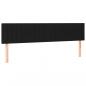 Preview: Boxspringbett mit Matratze & LED Schwarz 160x200 cm Stoff