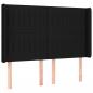 Preview: Boxspringbett mit Matratze & LED Schwarz 140x200 cm Stoff