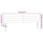 Preview: LED Kopfteil Creme 160x5x78/88 cm Stoff
