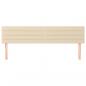 Preview: Kopfteile 2 Stk. Creme 80x5x78/88 cm Stoff