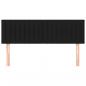 Preview: Kopfteile 2 Stk. Schwarz 72x5x78/88 cm Stoff