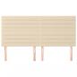 Preview: Kopfteile 4 Stk. Creme 80x5x78/88 cm Stoff