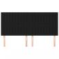 Preview: Kopfteile 4 Stk. Schwarz 80x5x78/88 cm Stoff