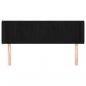 Preview: Kopfteil mit Ohren Schwarz 147x16x78/88 cm Samt