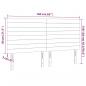 Preview: LED Kopfteil Schwarz 160x5x118/128 cm Stoff