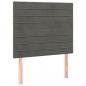 Preview: Boxspringbett mit Matratze Dunkelgrau 80x200 cm Samt