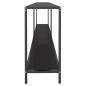 Preview: Konsolentisch Schwarz 180x35x75,5 cm Hartglas