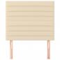 Preview: Kopfteile 2 Stk. Creme 80x5x78/88 cm Stoff