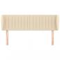 Preview: Kopfteil mit Ohren Creme 147x23x78/88 cm Stoff