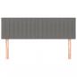 Preview: Kopfteile 2 Stk. Dunkelgrau 72x5x78/88 cm Stoff