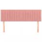 Preview: Kopfteile 2 Stk. Rosa 72x5x78/88 cm Samt