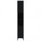 Preview: Badschrank Schwarz 30x30x190 cm Holzwerkstoff