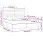 Preview: Boxspringbett mit Matratze & LED Taupe 160x200 cm Stoff