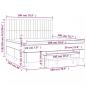 Preview: Boxspringbett mit Matratze Blau 180x200 cm Stoff