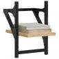 Preview: Wandregale mit Stangen 2 Stk. Sonoma-Eiche 20x25x30 cm
