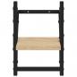 Preview: Wandregale mit Stangen 2 Stk. Sonoma-Eiche 20x25x30 cm