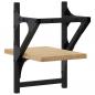 Preview: Wandregale mit Stangen 2 Stk. Sonoma-Eiche 20x25x30 cm