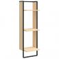 Preview: Wandregal 3 Fächer Sonoma-Eiche 30x25x100 cm Holzwerkstoff