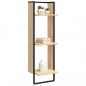 Preview: Wandregal 3 Fächer Sonoma-Eiche 30x25x100 cm Holzwerkstoff