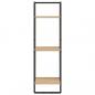 Preview: Wandregal 3 Fächer Sonoma-Eiche 30x25x100 cm Holzwerkstoff