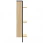 Preview: Wandregal 3 Fächer Sonoma-Eiche 30x25x100 cm Holzwerkstoff