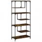 Preview: Bücherregal Räuchereiche 81x36x176 cm Holzwerkstoff