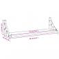 Preview: Wandregale 2 Stk. Grau Sonoma 60x15x15,5 cm