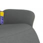 Preview: Massagesessel mit Fußteil Dunkelgrau Stoff