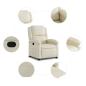 Preview: Relaxsessel Creme Kunstleder