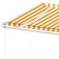 Preview: Standmarkise Automatisch 600x300 cm Gelb/Weiß