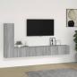 Preview: ARDEBO.de - 3-tlg. TV-Schrank-Set Grau Sonoma Holzwerkstoff