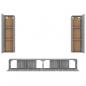 Preview: 4-tlg. TV-Schrank-Set Grau Sonoma Holzwerkstoff