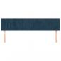 Preview: Kopfteile 2 Stk. Dunkelblau 80x5x78/88 cm Samt