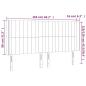 Preview: LED Kopfteil Dunkelblau 163x16x118/128 cm Samt