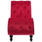 Preview: Chaiselongue Rot Samt