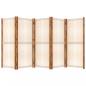 Preview: 5-tlg. Raumteiler Cremeweiß 350x180 cm