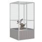 Preview: Vogelkäfig Grau 111x107x211,5 cm Verzinkter Stahl