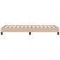 Preview: Bettgestell Cappuccino-Braun 90x190 cm Kunstleder