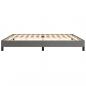Preview: Bettgestell Grau 200x200 cm Kunstleder