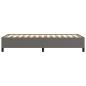 Preview: Bettgestell Grau 80x200 cm Kunstleder
