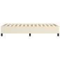 Preview: Bettgestell Creme 90x190 cm Kunstleder