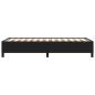 Preview: Bettgestell Schwarz 90x200 cm Kunstleder