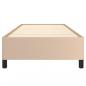 Preview: Bettgestell Cappuccino-Braun 100x200 cm Kunstleder