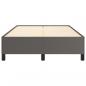 Preview: Bettgestell Grau 120x200 cm Kunstleder