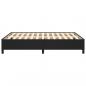 Preview: Bettgestell Schwarz 140x190 cm Kunstleder
