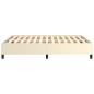 Preview: Bettgestell Creme 140x190 cm Kunstleder