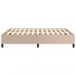Preview: Bettgestell Cappuccino-Braun 140x200 cm Kunstleder